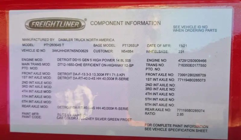 2022 Freightliner Cascadia photo 78